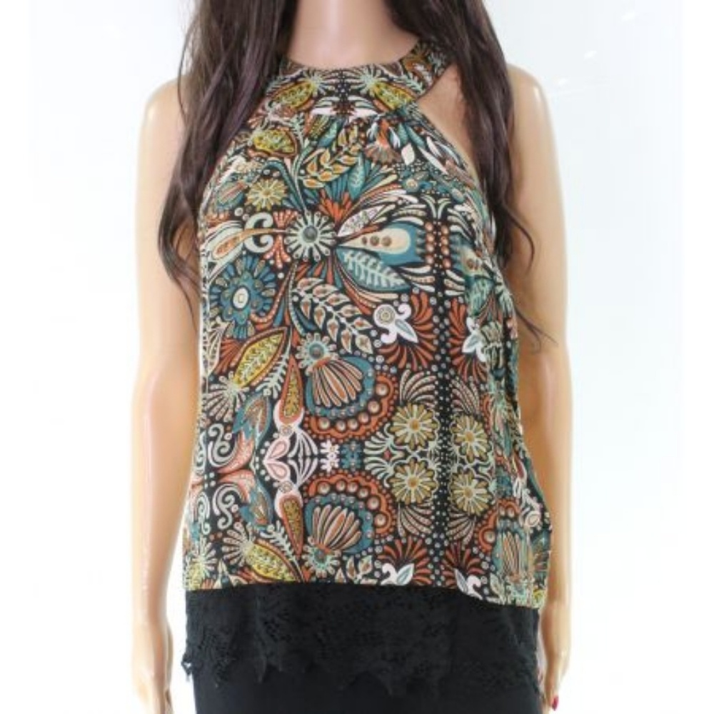 California Moonrise Green Floral Lace Print 